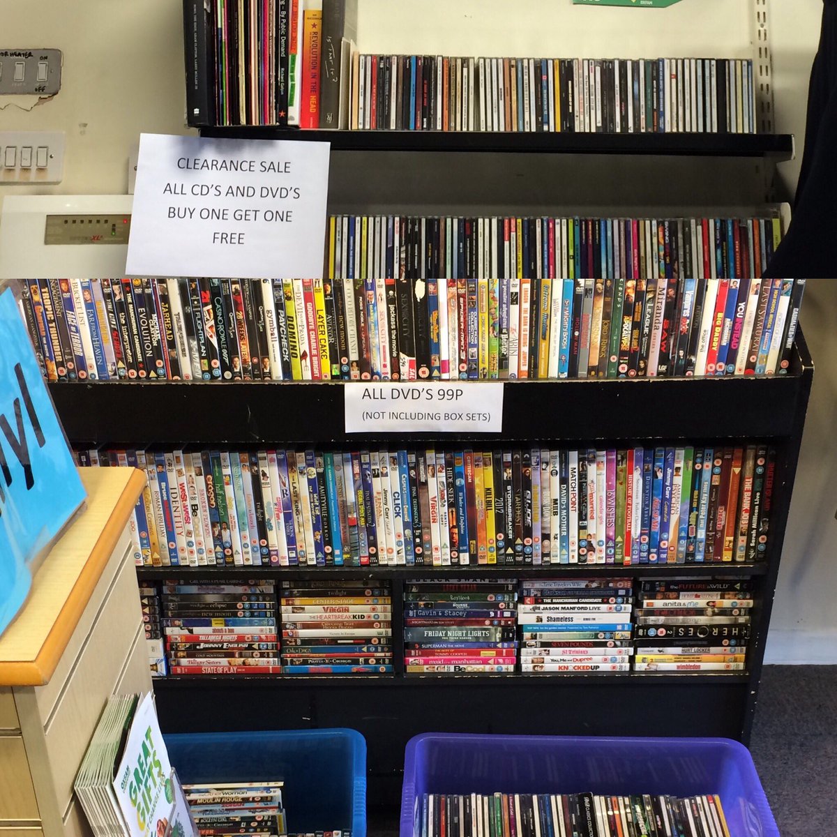 Why not pop in and take a look at our cd and DVD sale.