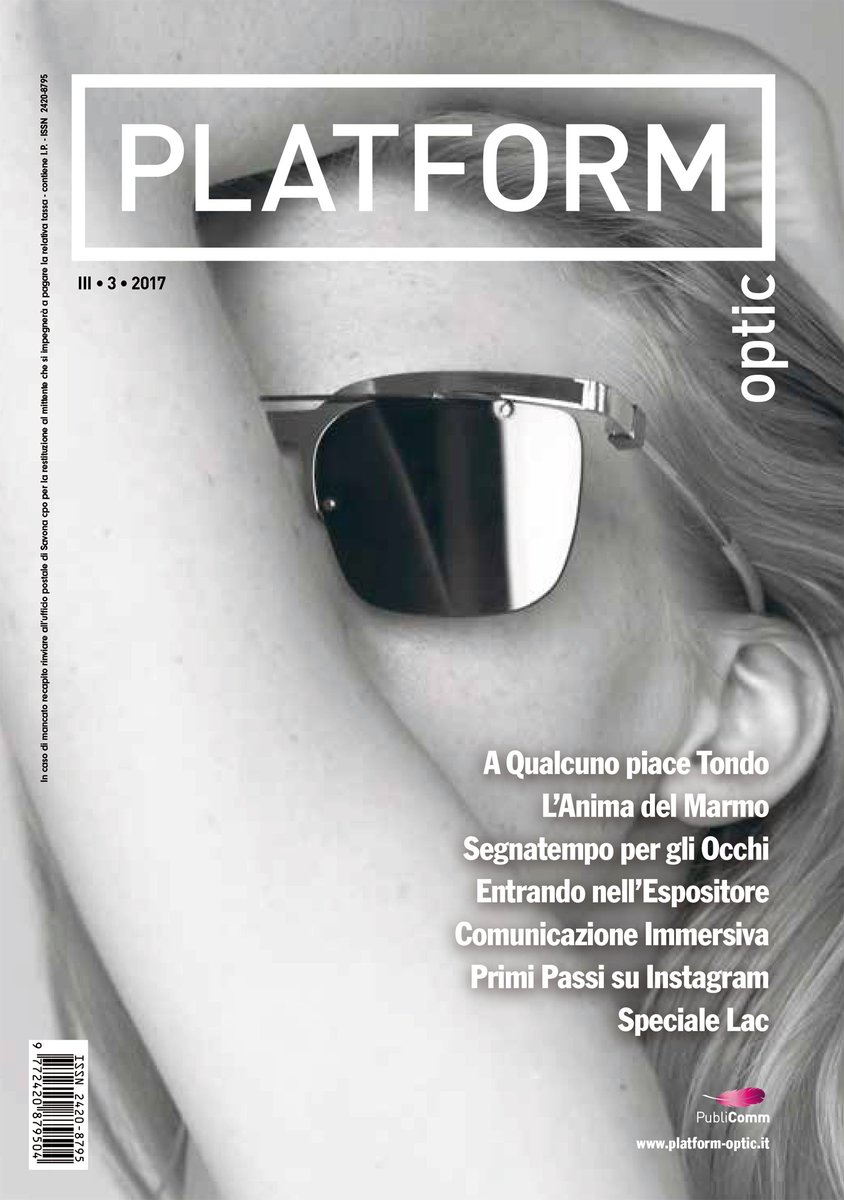 PlatformOptic's tweet image. Il nuovo numero di Marzo di #PlatformOptic ha in copertina gli occhiali del brand #sienseyecode!