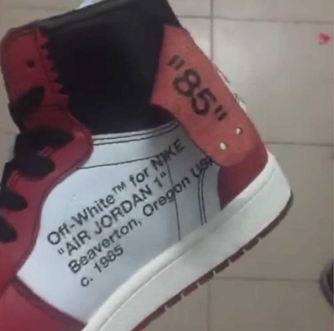 A First Look at the OFF-WHITE c/o Virgil Abloh x Air Jordan 1