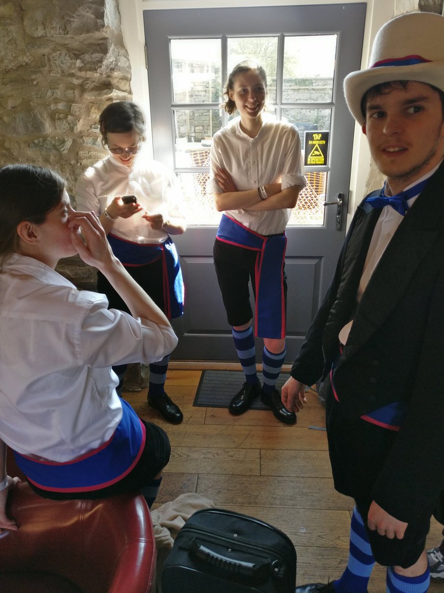 A chilled out team getting ready for performance one :)