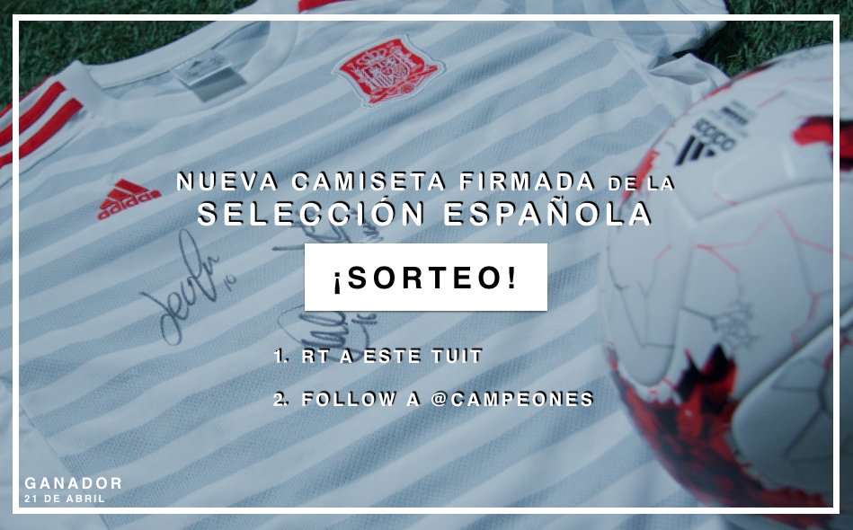campeones's tweet photo. ¡¡NUEVO SORTEO!!

¿Quieres la camiseta de la selección española femenina?

1- Haz Rt a este tuit.
2- Sigue a @campeones 

Ganador: 21 abril https://t.co/t9TNEB9N1H