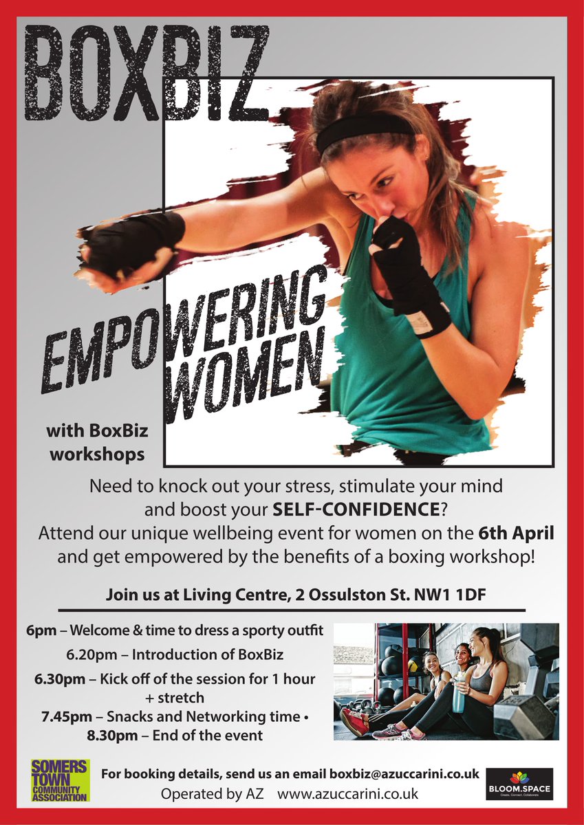 azuccariniuk's tweet photo. Many thanks to @SomersTownCA + https://t.co/pRTsmRuDbD for their support in our latest #Empowering #Women #Boxing #Session by #BoxBiz ! https://t.co/0t7v9BkK9f