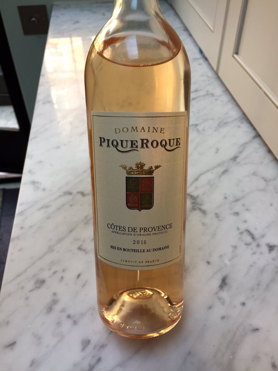 Just what is needed on a sunny afternoon, last bottle of yummy 2015 #piqueroque #rose from <a href="/hhandc/">HH&C</a>