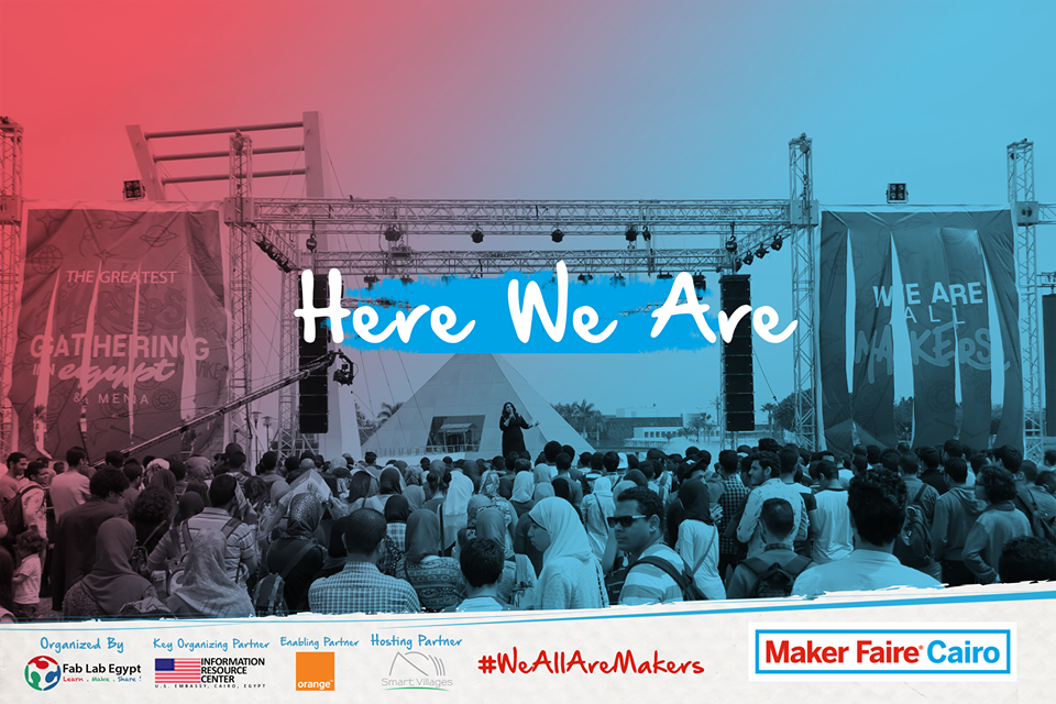 makerfairecairo's tweet photo. Maker fair بدأ وهانكون معاكم  لحظة بلحظة 
 
#كلنا_ميكرز
#ميكرفير_القاهرة
#WeAreAllMakers
#MFC17 https://t.co/zTpIczjS7C
