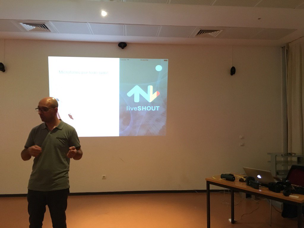 franzschroeder's tweet photo. Workshop using #liveshout funded by @ahrcpress happening now @invisibleplaces2017 conference. #Azores #distributed https://t.co/yfcVVXCpbo