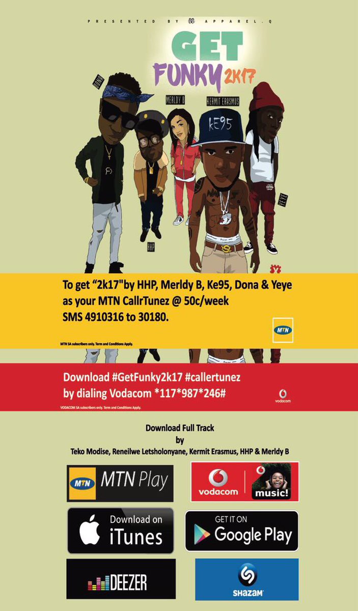 Pacnana02's tweet photo. @Vodacom @mtnfootball @MTN8 @iTunes @Deezer @GooglePlay @GooglePlayMusic #GetFunky2k17 https://t.co/wn0698f9Th