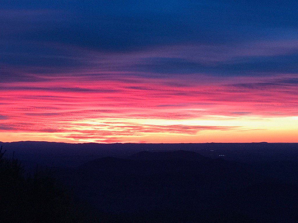 wralbleslie's tweet photo. Contrasts at Dawn.  Alleghany County, NC just off the Blue Ridge Parkway. https://t.co/UniiyvntNU