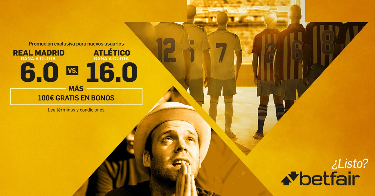 TipsFair's tweet image. Madrid gana @6 o Atleti gana @16 solo registrandote desde este enlace 👇 ads.betfair.com/redirect.aspx?…