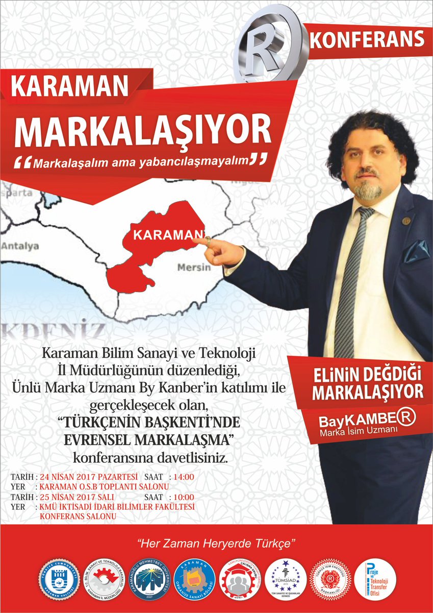 MarkalizeReklam's tweet photo. 25 Nisan 2017 Salı Saat:10.00
KMÜ. İKTİSADİ İDARİ BİLİMLER FAKÜLTESİ KONFERANS SALONU
#bykanberkonferans #markalize https://t.co/73QaJf3o0a https://t.co/LJ5ZtnpA2b