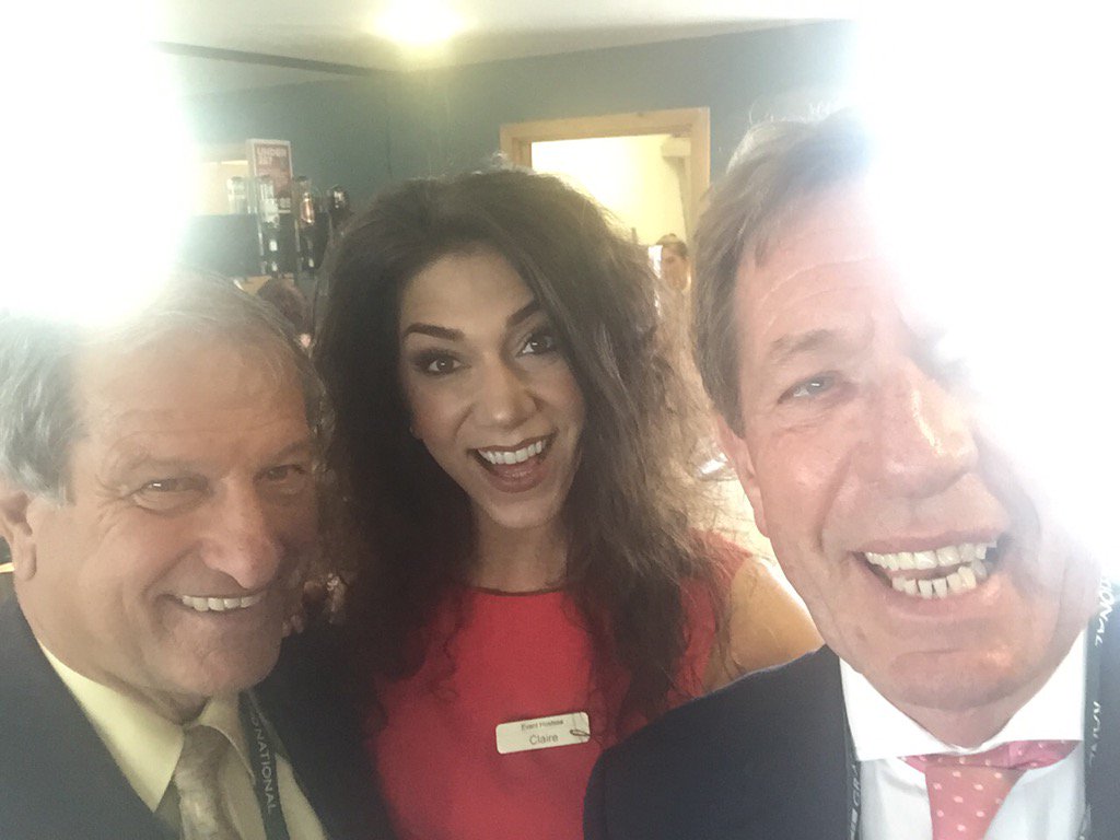 tommoracing's tweet photo. Tommo, Bob Champion and Claire here @AintreeRaces https://t.co/5EU2iumXJA