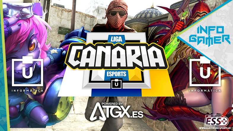 e_SportsSpain's tweet photo. Nace la Liga Canaria de Esports organizada por @TGXes y @UltimaTfe con más de 2.000 euros en premios #LIGAULTIMA

https://t.co/mwufd959Kz https://t.co/795KrtY9wU