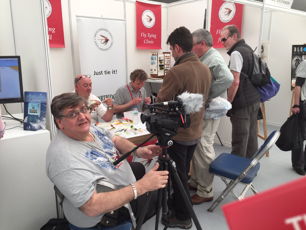 Just been filmed at The Big One! There'll be video on YouTube on tying a craft fur bait fish in a day or two - many thanks Alan Raynor!