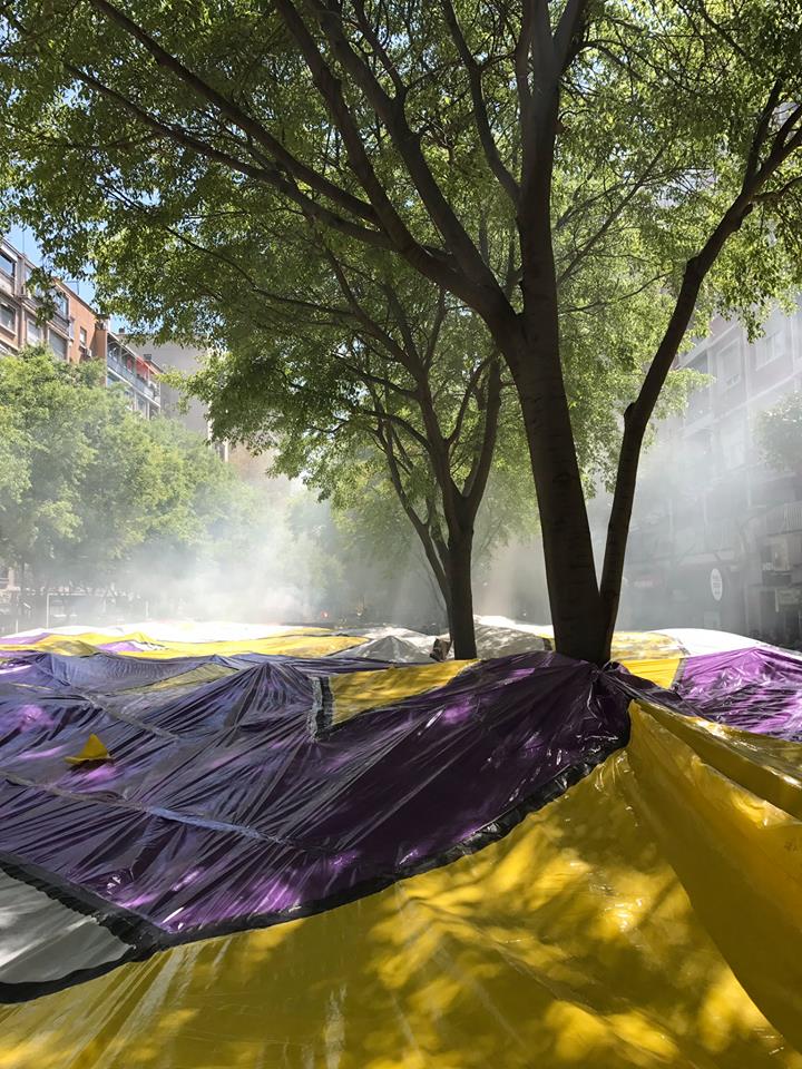 R. Madrid - AT. Madrid. Tifo de Ultras Sur en la previa.