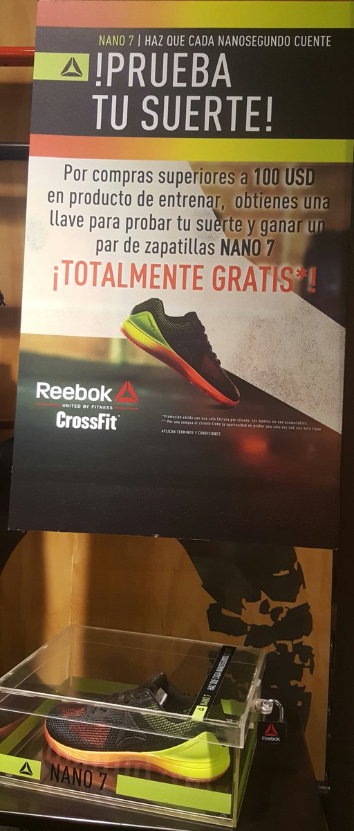 BeenTime's tweet photo. GANA ; PRUEBA TU SUERTE 😉 #nano7 #reebok #bemorehuman #ReebokEC #ReebokLatam https://t.co/H2HDF58mOj