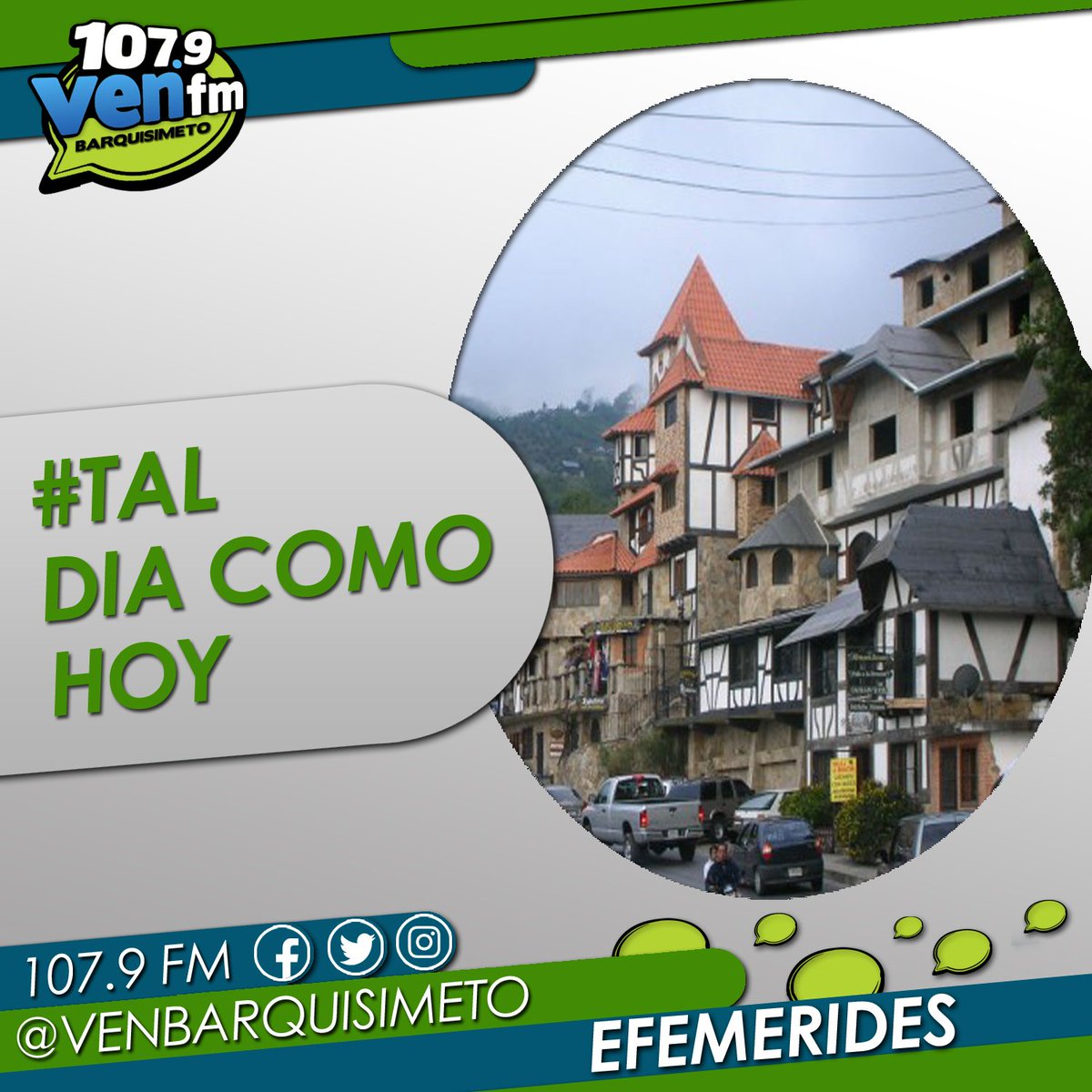 VenBarquisimeto's tweet photo. #TalDíaComoHoy Se conmemora la fundación de la Colonia Tovar, capital del municipio Tovar, en el estado Aragua. Fundada en 1843 #Venfm https://t.co/iPv2Zp0mWh