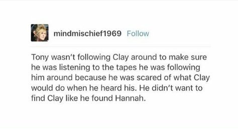 don't confuse crazy stalker with concerned friend . they're different . #13rw #13reasonswhy #ThirteenReasonsWhy
