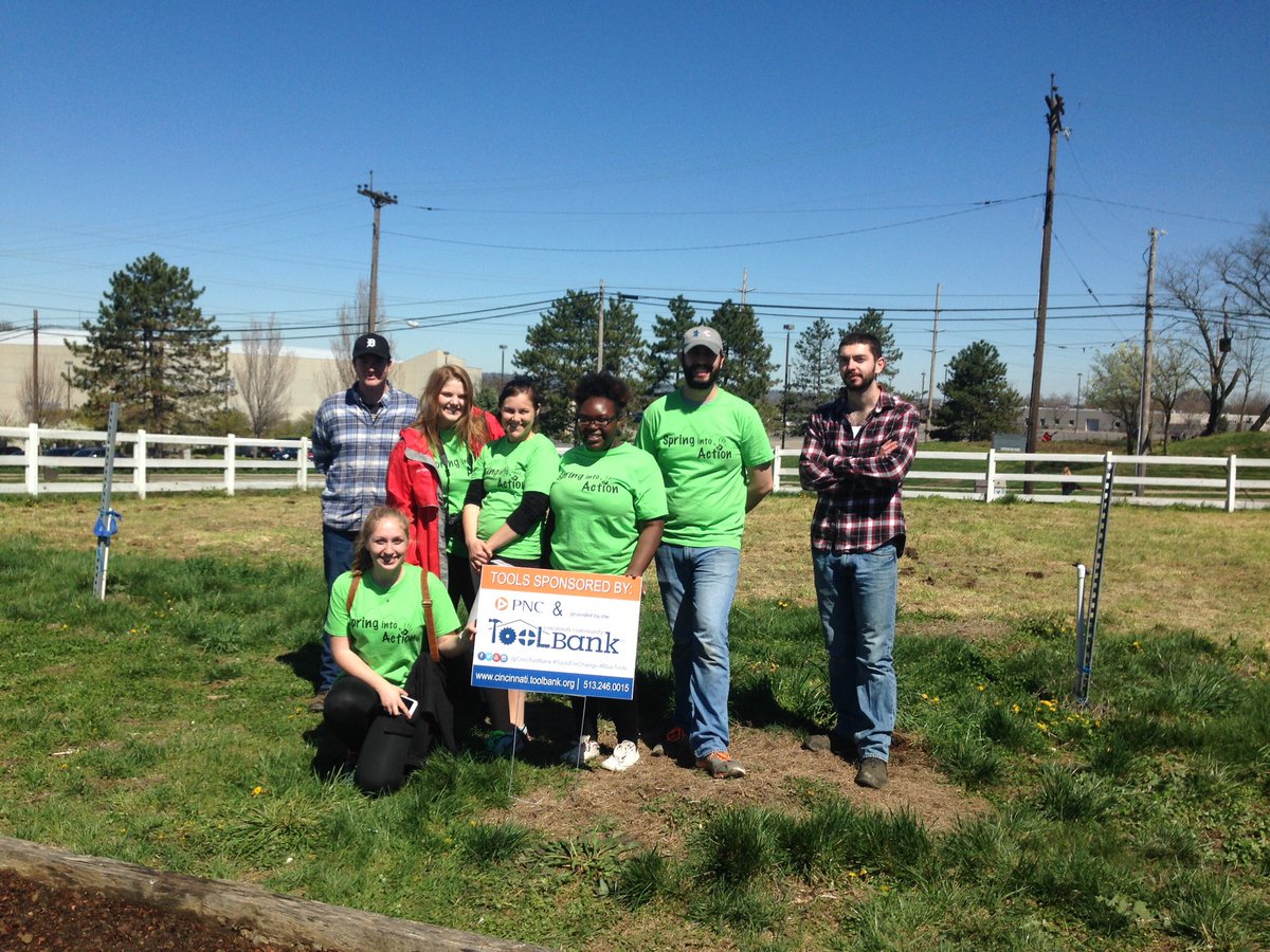 XavierFarm's tweet photo. Huge thank you to all our Community Action Day volunteers and our sponsor, @CinciToolBank! Great progress made on the farm today! https://t.co/g3sVyulBMM