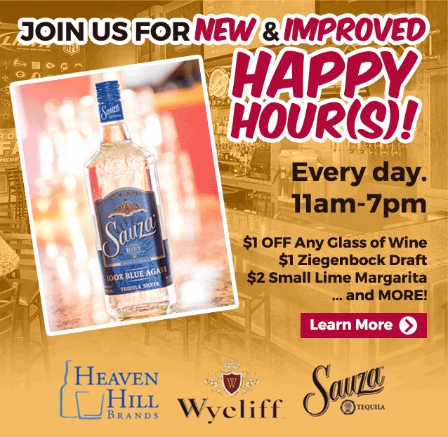 BreWingZ on Twitter "Who said Happy Hour had to be MonFri? Try our NEW Happy Hour EVERY day
