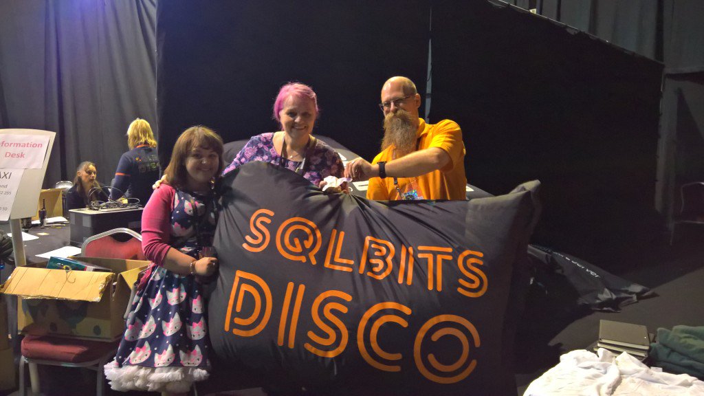 SQLBits's tweet photo. The lucky people who gave money to charity for the bean bags. Thank you #SQLBits https://t.co/luXCVRuEUf