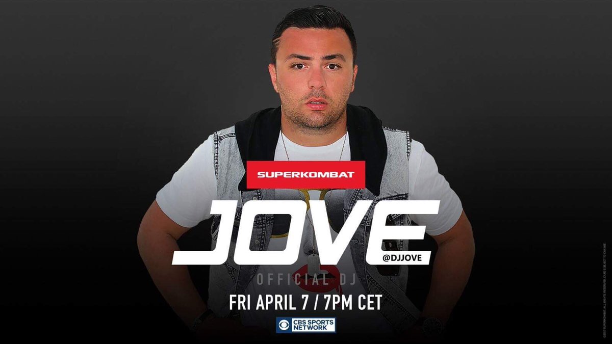 DJJOVE's tweet photo. #officialDJ for @SuperKombat #bucharest #romania #4mMedia #superkombat #europe airs in the states 4/14/17 @CBSSportsNet https://t.co/YwAYcXzO0m