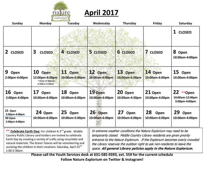 NatureExplorium's tweet photo. The Nature Explorium is officially opened for the season! Play, explore and get some fresh air @MiddleCountryPL! https://t.co/FD5gb0Jk6D