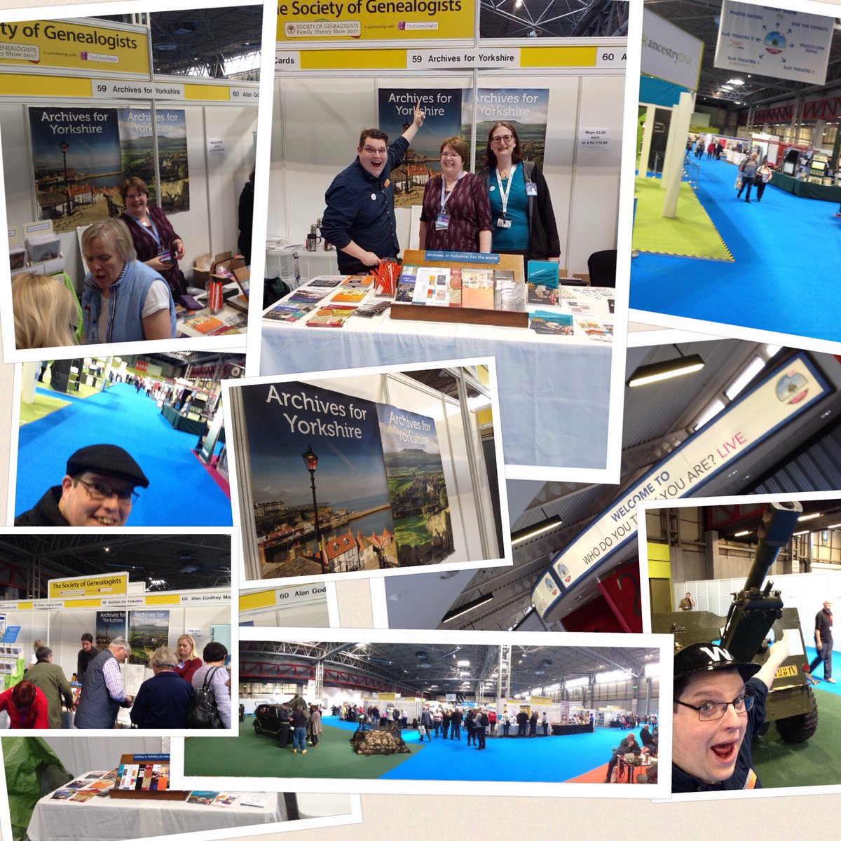 archivesyorks's tweet photo. And that's @WDYTYALIVE 2017 done! Thanks to our partner archives; to Gary, Anthony, Stefanie, Lizzy, Catriona, David and @YorkshireFHSs! https://t.co/rbKPqo8NUN