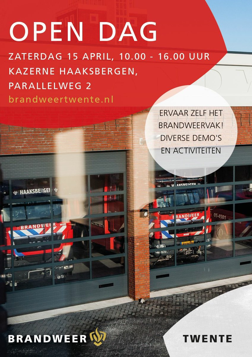 Kom volgende week zaterdag naar de Parallelweg voor onze open dag! Tegelijkertijd ook open dag <a href="/twentestoom/">Museum Buurtspoorweg</a> ! #Haaksbergen <a href="/BrandweerTwente/">Brandweer Twente</a>