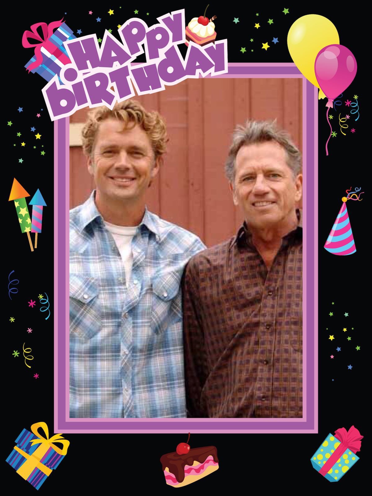 Just like to wish a very Happy Birthday. 