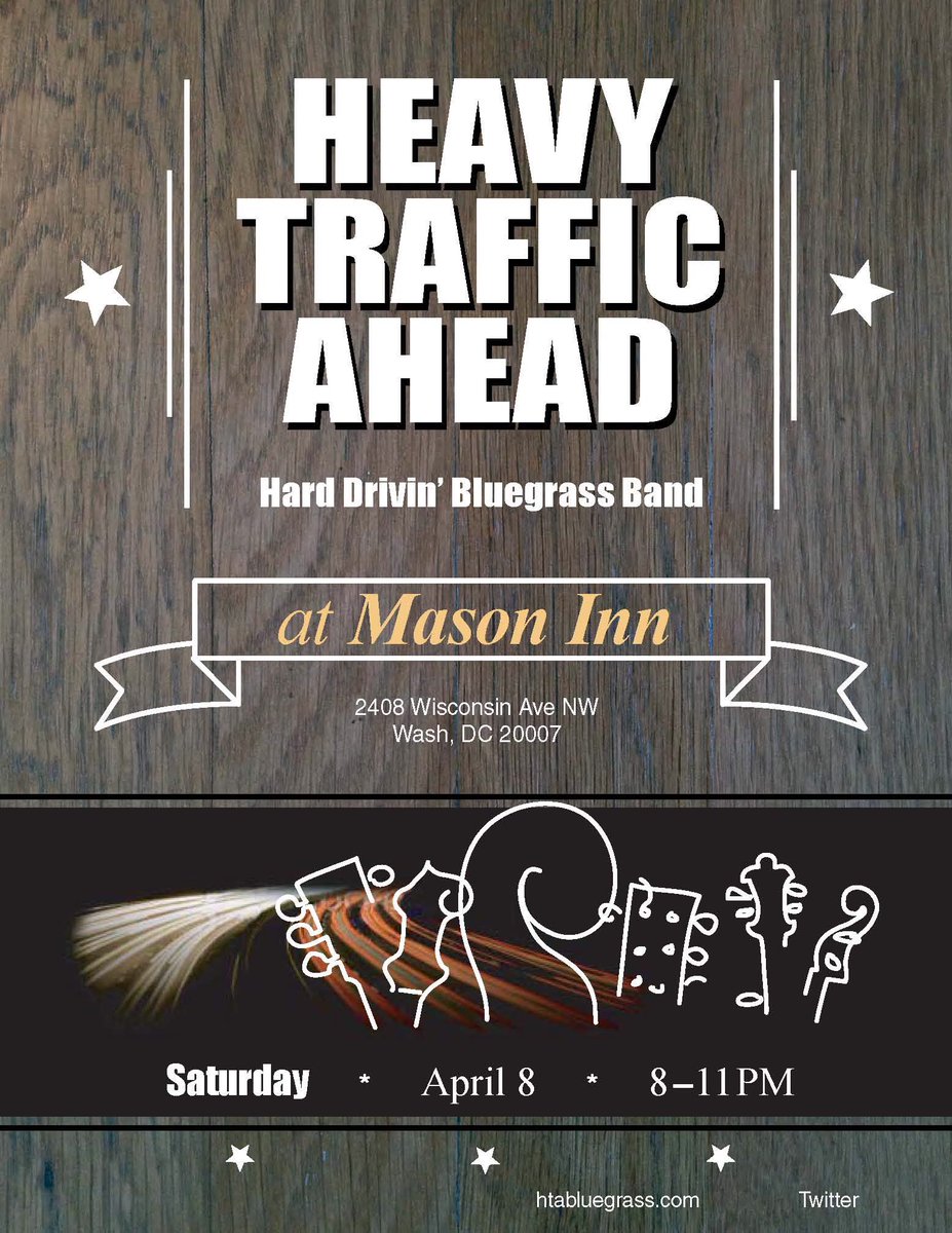Reminder: Tonight we'll be playing <a href="/MasonInnDC/">Mason Inn</a>. Looking forward to this venue - we've heard a lot of good stuff about it. See you tonight!