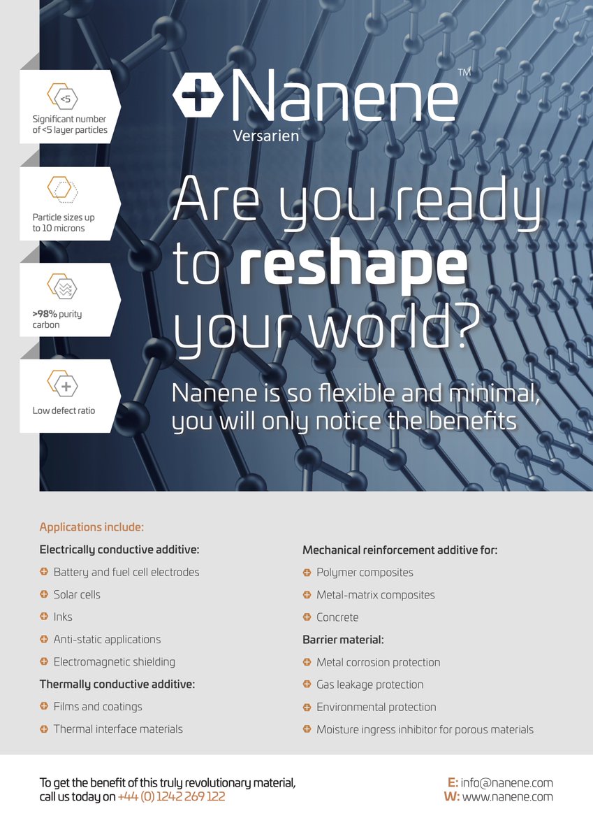 2DTECH's tweet image. #nanene data sheet, few layer #graphene @2DTECH @versarien #independenttesting