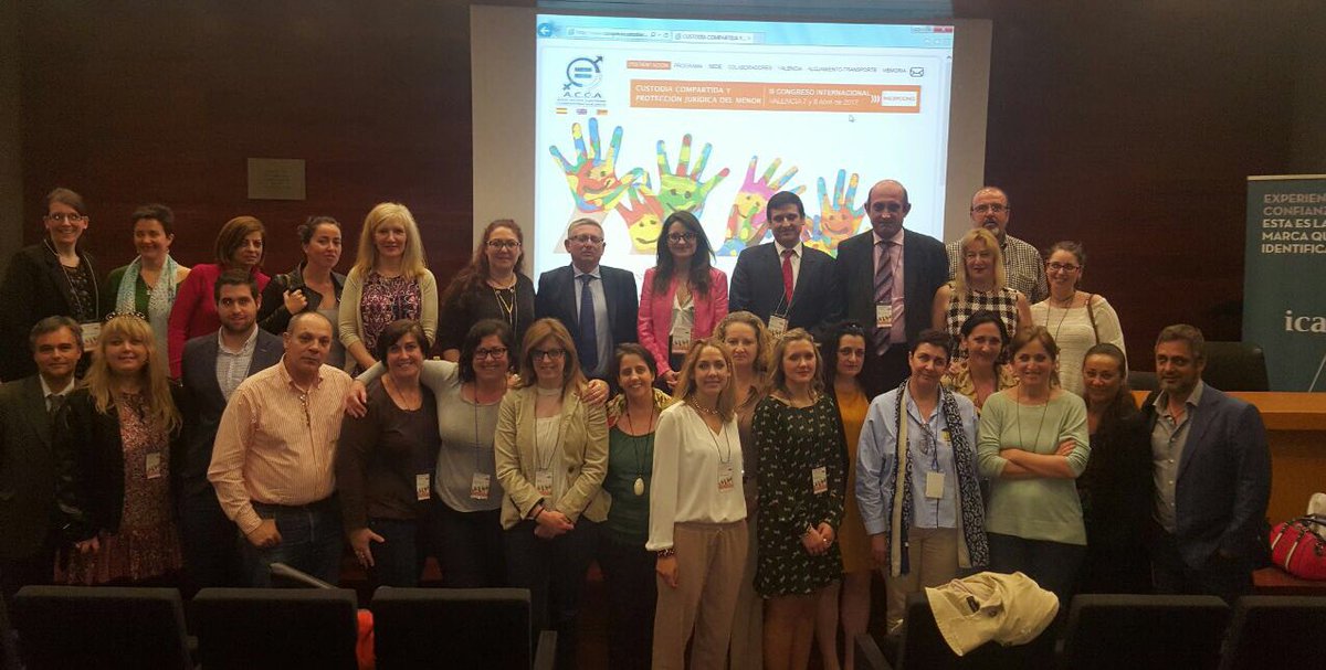 Muchas gracias a @ICAV_abogados por la invitación al
III Congreso Internacional de #CustodiaCompartida y Protección Jurídica del Menor