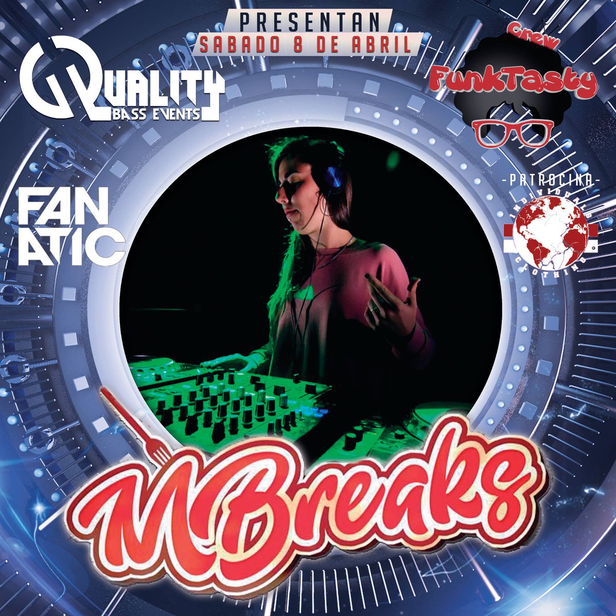 8zero8Club's tweet image. Mbreaks, actual ganadora dj revelación en los pasados premios IBA, viene pegando muy muy fuerte y no podía faltar ❤️
Tienes ya tu entrada?