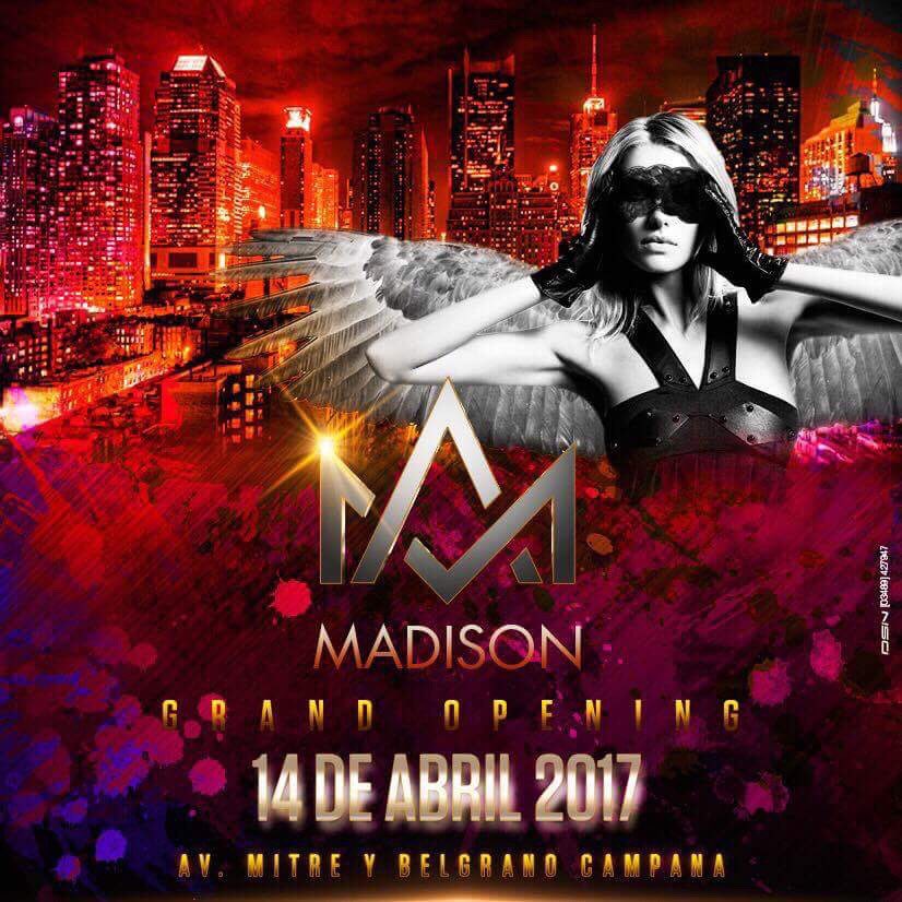 MadisonCampana's tweet photo. ‼️Se van 4 ingresos FREE para el VIERNES 14‼️
☝🏻Solo tenes que darle RT y seguirnos para participar

Las mejores noches se pasan en #Madison https://t.co/HzMd09VlzR