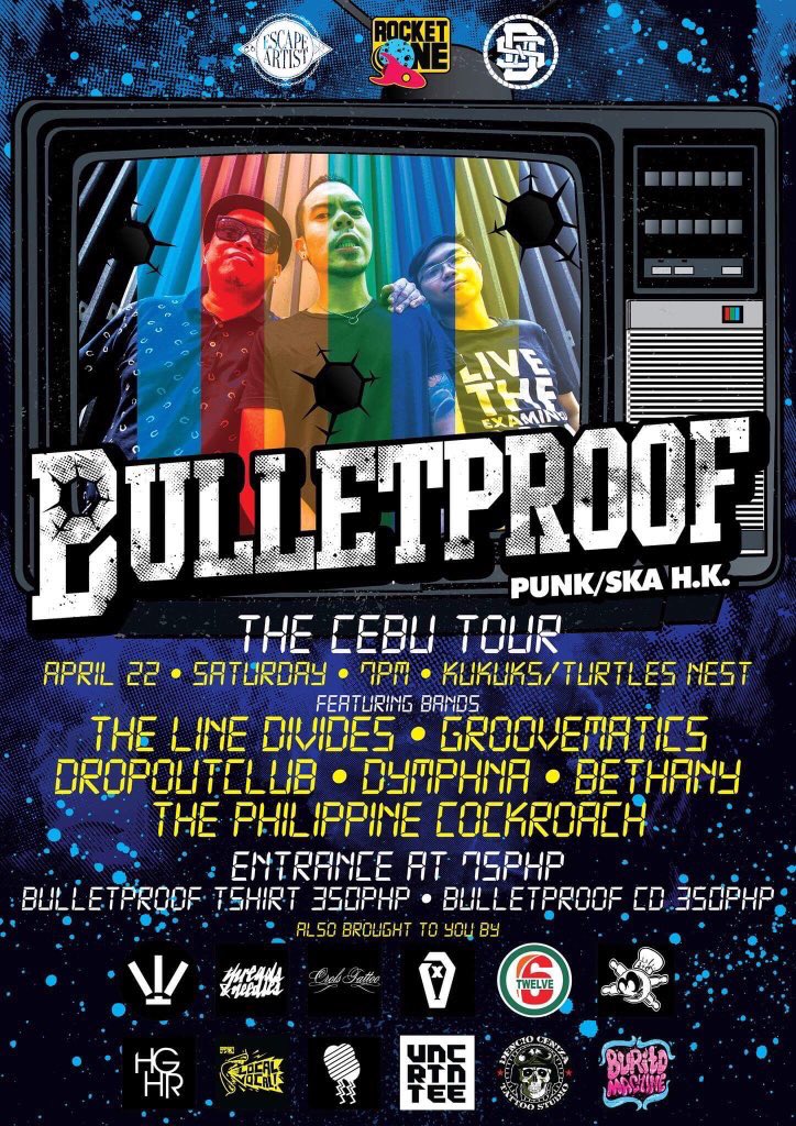 kaloymuypuanco's tweet photo. Three nights of solid punk ska by Hong Kong based @bulletproofhk! @032cebu #cebu #cebumusic #opm https://t.co/hERrjZACLS