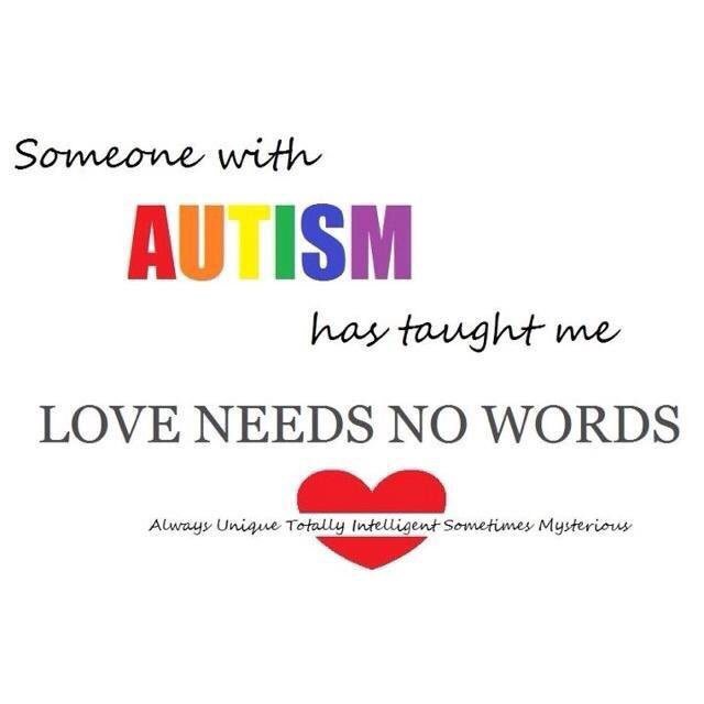 A young girl with autism ha taught me that love has no words......
#love #Autism #nowords #autismawarenessmonth #nonverbal ##