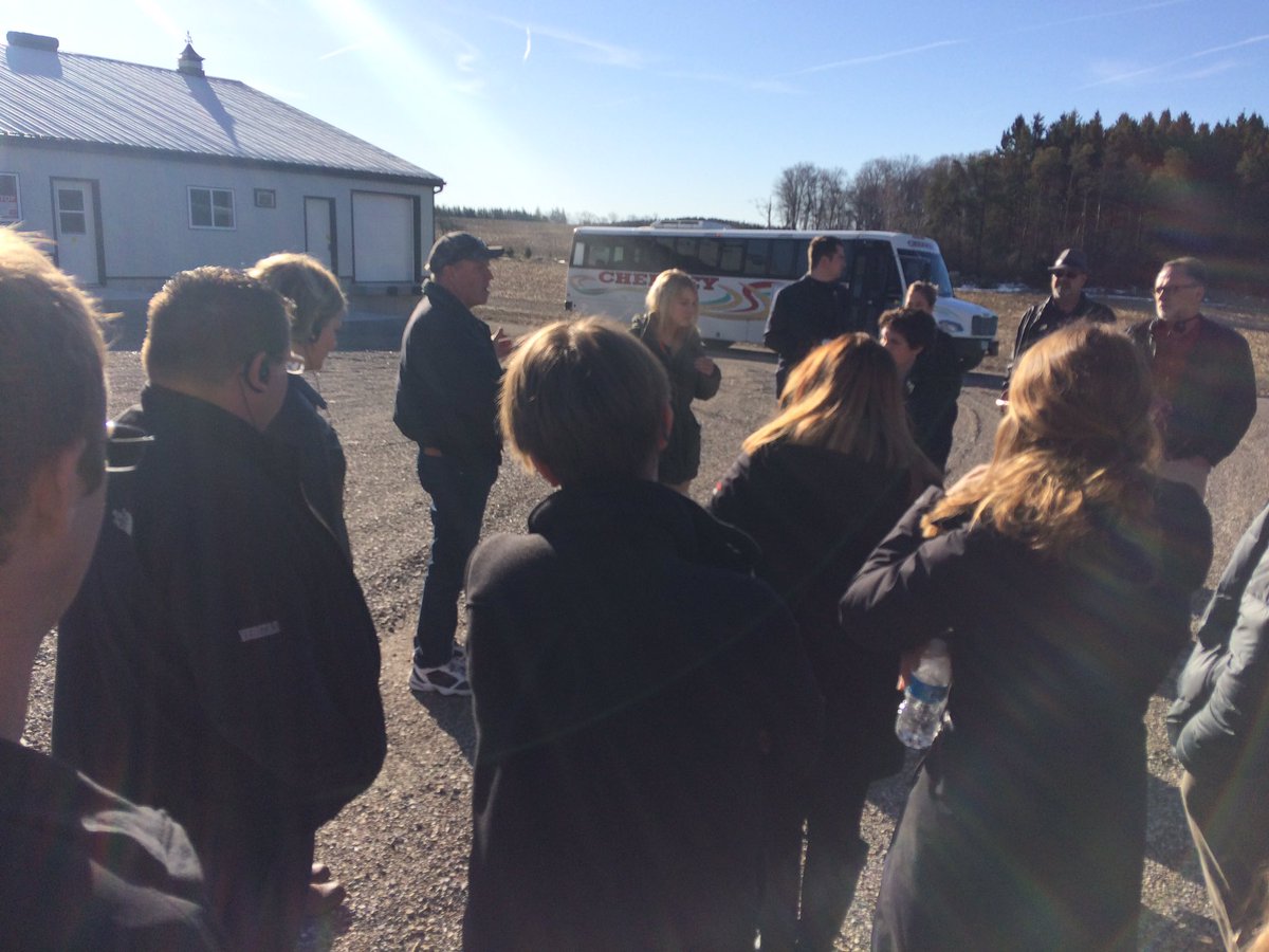 jennorrie's tweet photo. Touring our #AALP16 classmate @mveld26 egg farm near St Mary's, ON #ontag @eggfarmersont @AALPClass @AALP @Kveldmann https://t.co/g5K80iH9mh