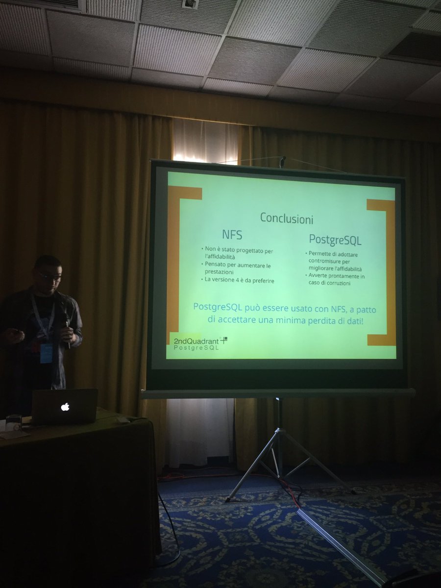 Concludendo....ci sono sempre dei compromessi da accettare....<a href="/Jonny_Lee_84/">Jonny Lee</a> <a href="/2ndquadrant_it/">2ndQuadrant Italia</a> #PyCon8
