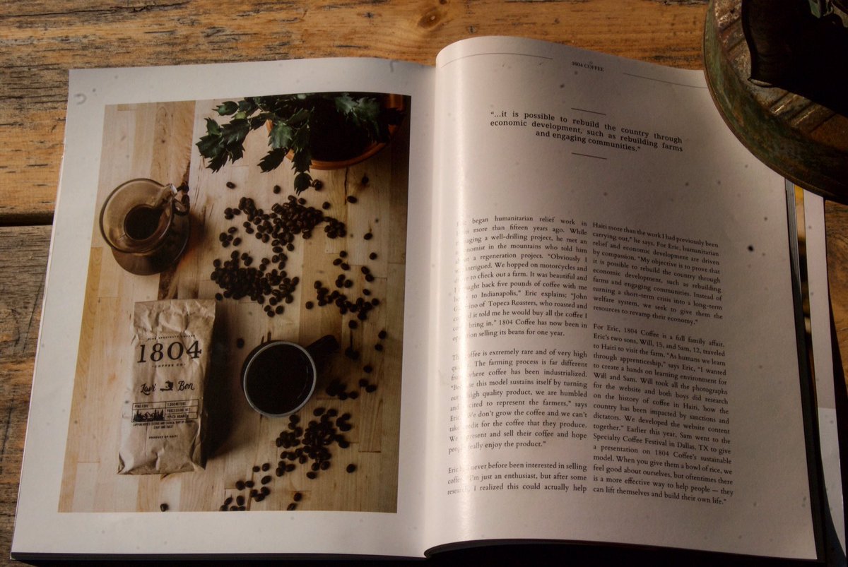 So very proud to be featured in the new coffee table print addition of <a href="/upwardmagazine/">Upward Magazine</a> #specialtycoffee #travel #haiti