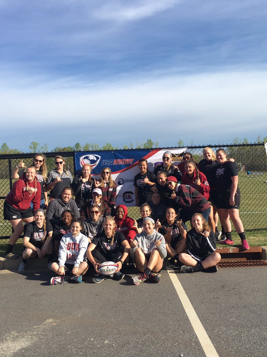 Spurs up! <a href="/USCWomensRugby/">USC Women's Rugby</a> has arrived!