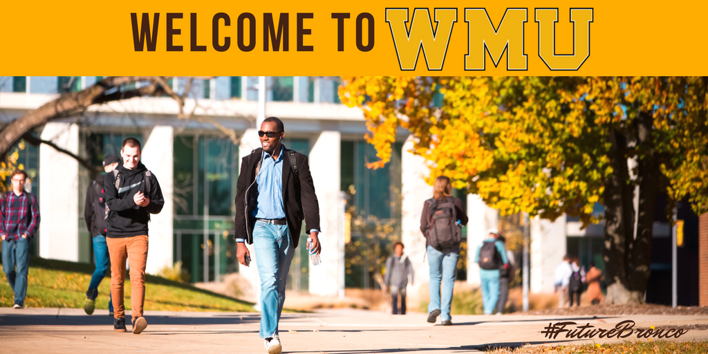 WMUAdmissions's tweet photo. Welcome to WMU! Our campus seems huge right now, but we hope that you feel more at home after your guided tours! #WMUspotlight https://t.co/FNPxCPKnVD