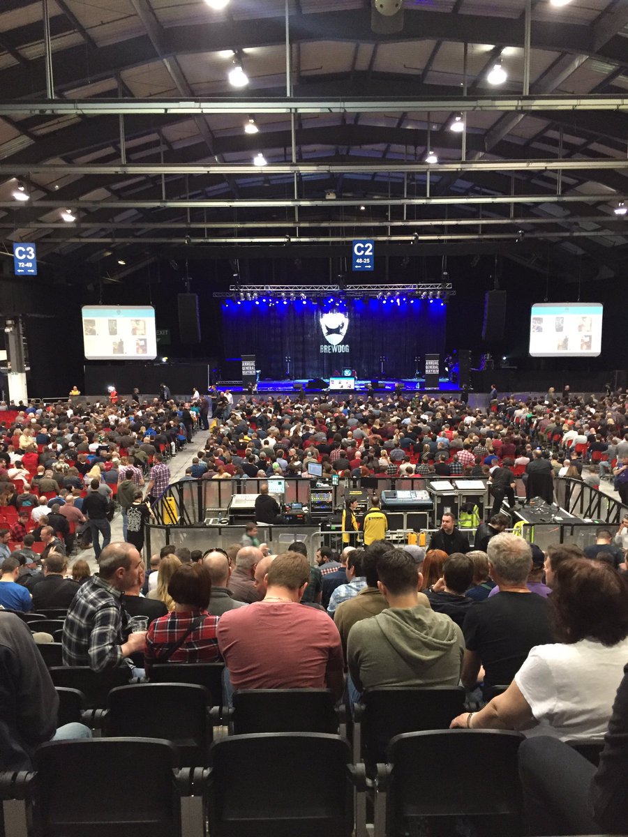ThunderGroupUK's tweet photo. Great AGM guys @BrewDog #punkagm2017 https://t.co/tuqmd2u8Wy