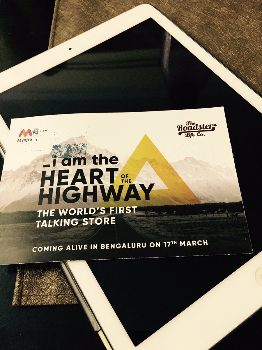 Naman_X_Gupta's tweet photo. Thank you @myntra for the invitation! The World's first #TalkingStore. #Bengaluru #Myntra #BigOpening https://t.co/bSYTfKB8t2