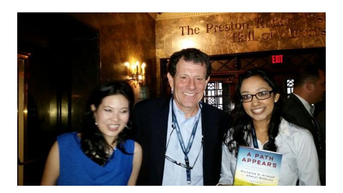 Farah_Arch's tweet photo. #Throwback w/ @NickKristof and an autographed copy of #APathAppears, before I realized he's a warmonger & #Trump advocate #currentevents https://t.co/CdZoZvMbPQ