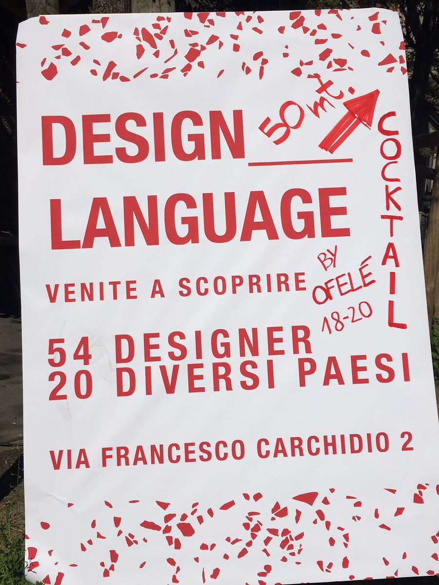 Today #cocktail with designers and students of #designlanguage!
Take note in your agenda: 18-20 in via carchidio 2 😉
#TortonaDesignWeek