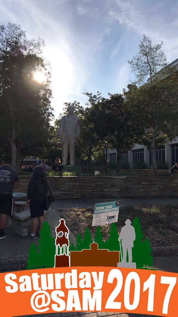 banegasboy's tweet photo. #SHSU21 make sure to check out our Snapchat filter #SeeSAM #TourSHSU #VisitSAM https://t.co/ILljekOx1c