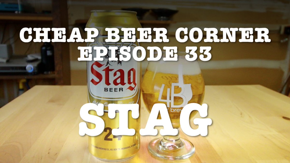 cheapbeercorner's tweet photo. This week on Cheap Beer Corner, STAG!
📺https://t.co/ad0IsggZfa https://t.co/eUTRgcvtj5