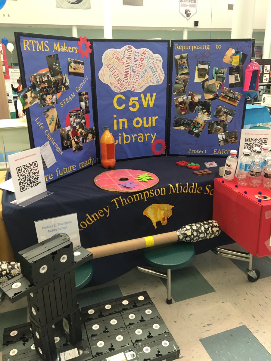 Mgolles_library's tweet photo. Ready for Agents of Change! Come out and see us!! #thompsonjags #libraryrtms #thompsonmakes https://t.co/6F5o3X4BxD