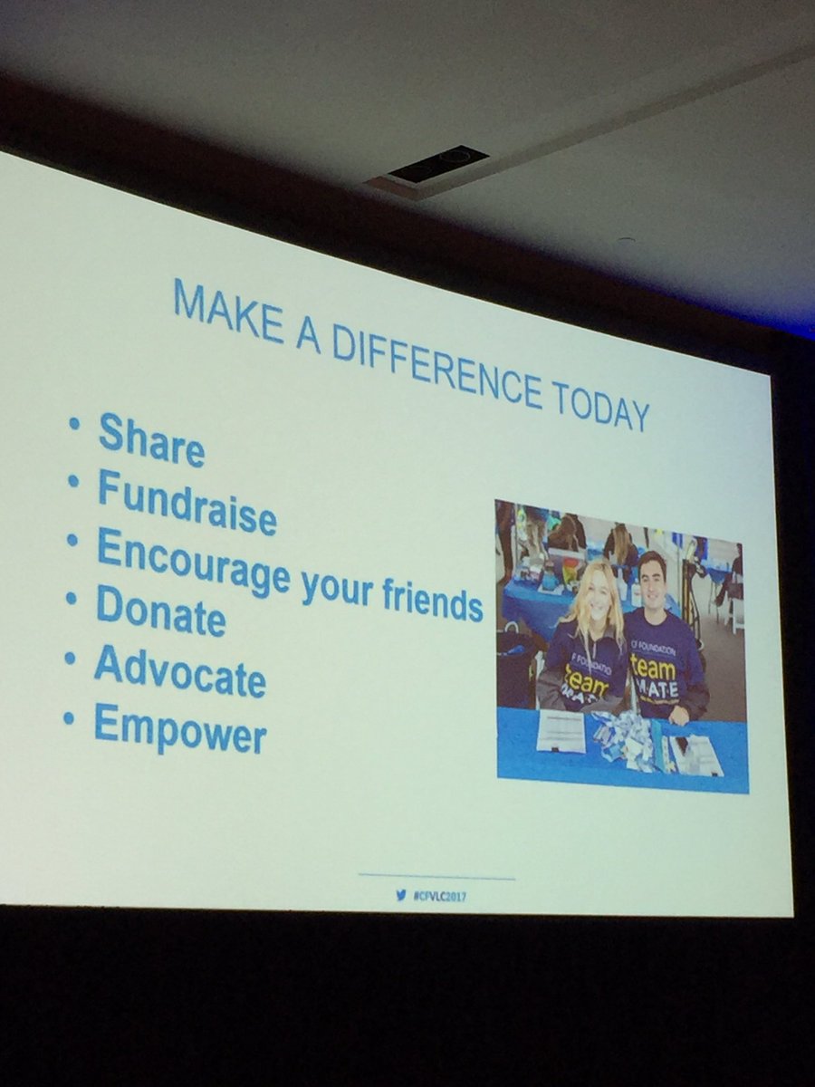MargCassalina's tweet photo. Tell your story. Engage your friends. Make a difference Ask 5 friends to get involved with #cysticfibrosis #CFVLC2017 #CFAwareness https://t.co/V02OysztkQ