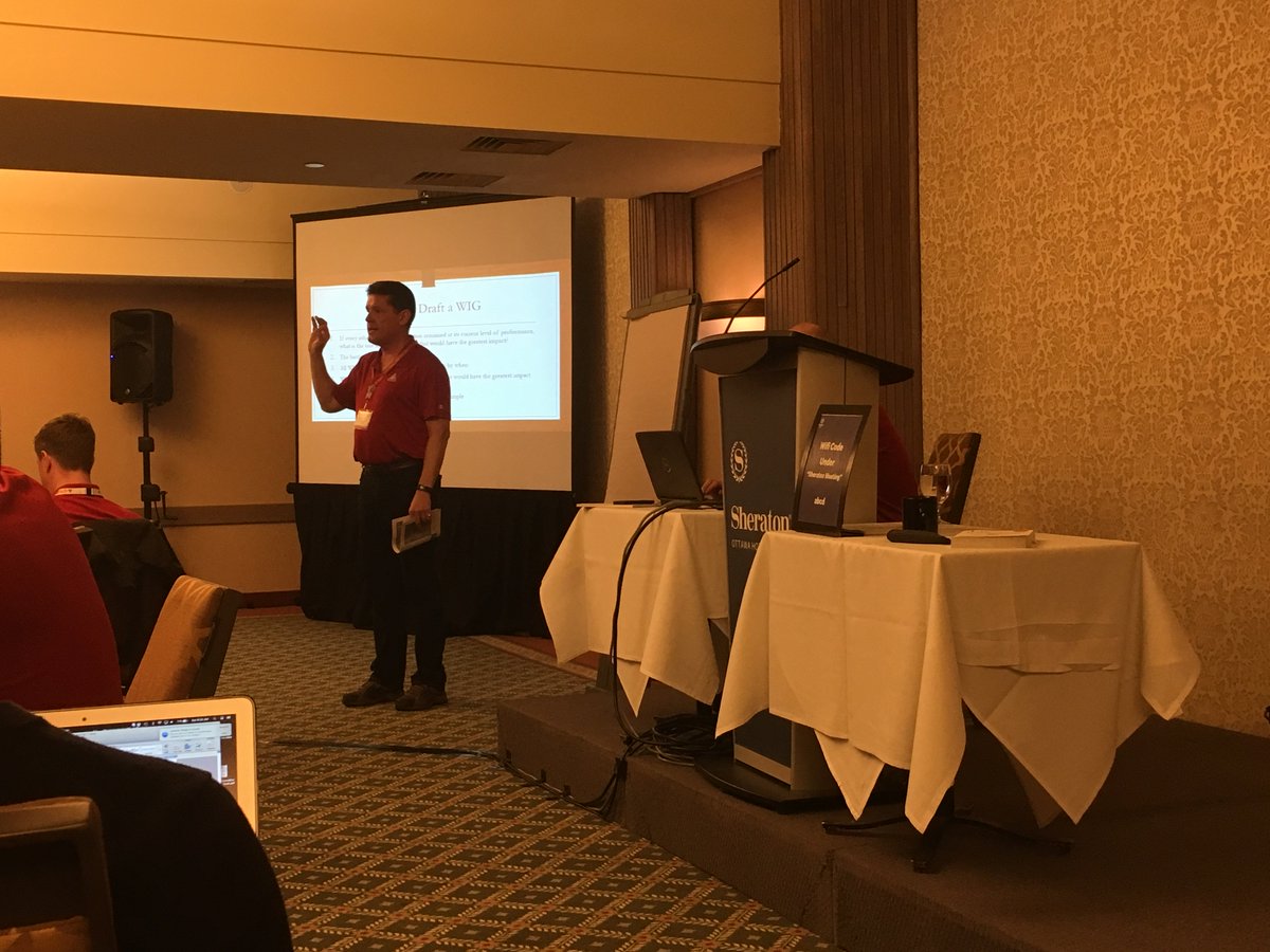 annabelle_loder's tweet photo. Awesome job @welchtima explaining the 4 DIsciplines of Execution #SCNST17 https://t.co/KJDpGgVhtO