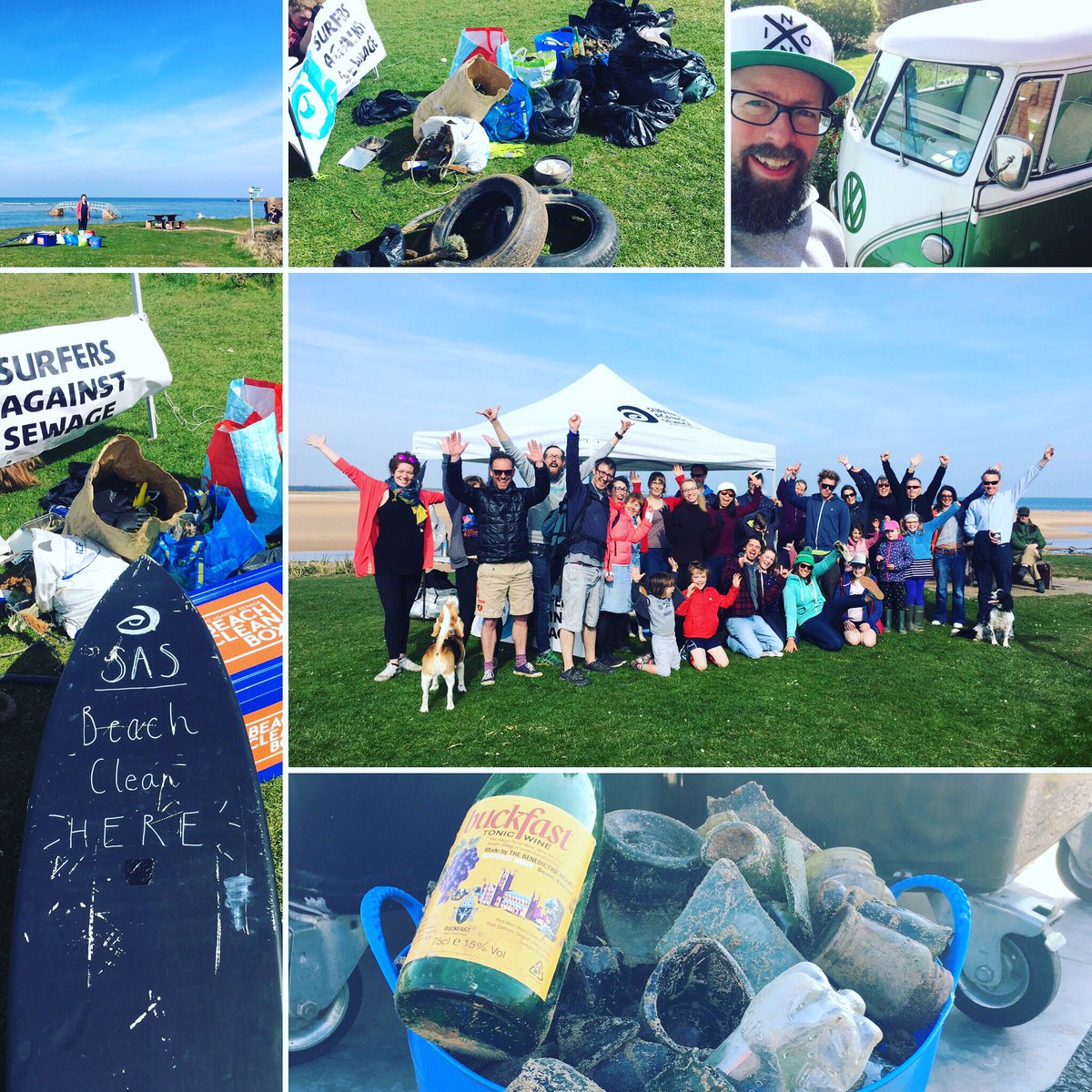 HUGE thx for joining @sascampaigns #bigspringbeachclean @ Belhaven today. What great individuals & community & what a lot of rubbish!!!